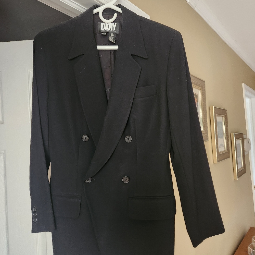 DKNY Double Breasted Classic Fitted Blazer